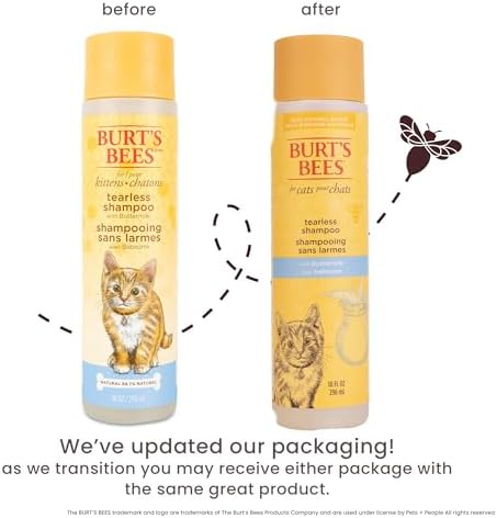Burt's Bees for Pets Tearless Kitten 샴푸, 고양이 워시, 295.7ml(10온스) — 사진 2