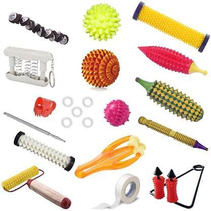 AcuHealth Acupressure Massager Tools Kit Combo With Full Body Power Rollers, Massagers & Star Magnets finger massager accupressure kit fitness kit home gym