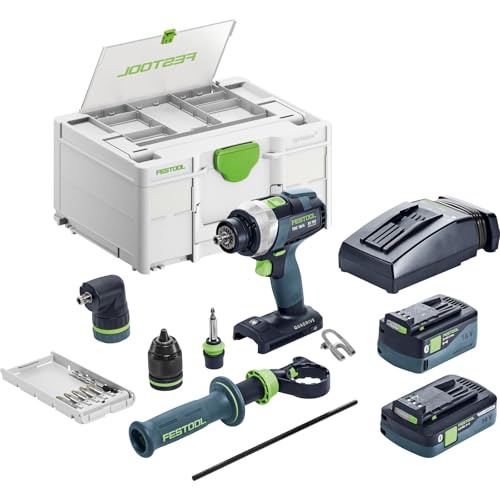 Festool Perceuse-visseuse sans fil QUADRIVE TDC 18/4 5,0/4,0 I-Set