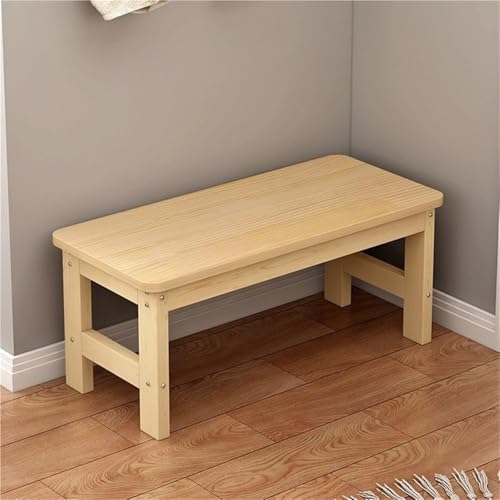 Banc à chaussures en bois massif étagère rangement entrée chambre