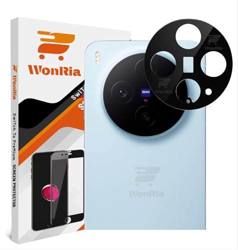 Image of WonRia Pack 1- Back Camera Lens Protector for Vivo X300 5G Camera Glass Protector Guard [3D Premium] - Black