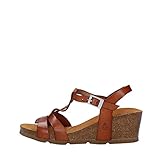 Marca: Yokono Yokono, Sandalia de piel color nogal. Mod. CADIZ-014 Marrón Marrón Size: 38 EU