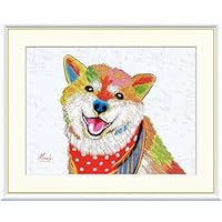 絵画 油絵 犬 シーズ Amazon｜シーズー 山口美咲 42× 52㎝ F6 J3-R007 額入り アート