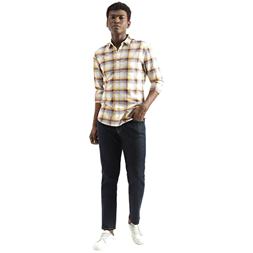 Image of UNITED COLORS OF BENETTON Men's Cotton Solid Slim Fit Shirt