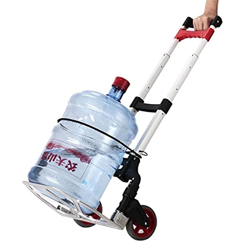 DEE Multifunktions-Einkaufstrolley, tragbar, zusammenklappbar, Aluminium-Legierung, Gepäckanhänger, große Outdoor-Reise… – Bild 5