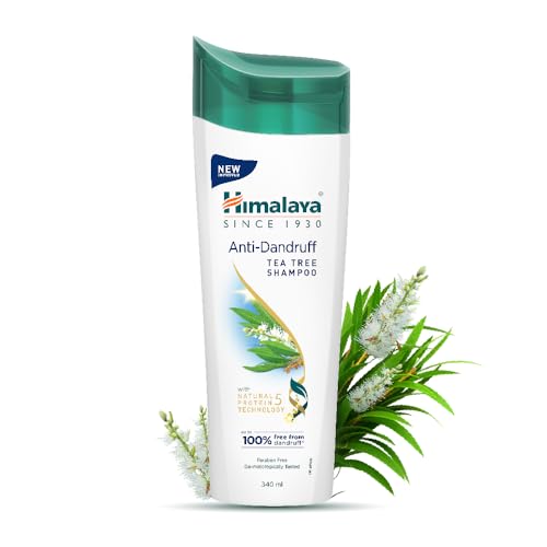 Himalaya Anti-Dandruff Shampoo | Removes up to 100% Dandruff | Soothes the Scalp & Nourishes Hair | With the goodness of Tea Tree Oil & Aloe Vera | For Women & Men | 340ml
