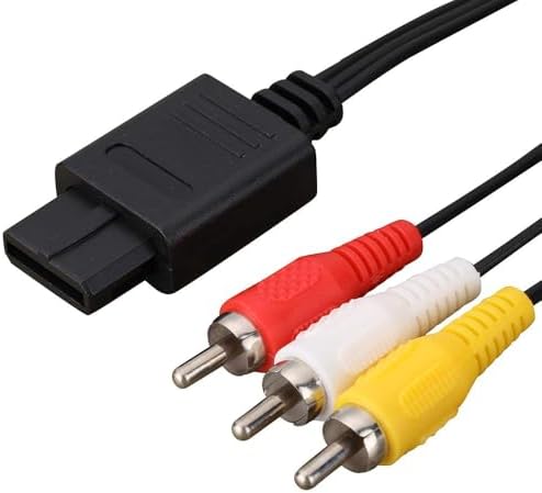 N64 Gamecube AV Cable RCA Video for Super Nintendo 64 SNES, 6FT Multi Out
