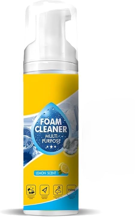 Interior No Rinse Foam Cleaner 150ml Premium Car Seat & Upholstery Cleaner | Dry Foam Deep Cleaning Formula for Car Headliner, Leather, Fabric, Carpet | Stain Remover & Odor Eliminator |-image-18