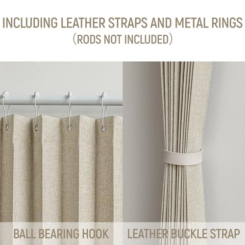 AJAZZ 100% Blackout Magnetic Door Curtain Accordion Doors Interior Folding Closet Door Curtain Invisible Applicable Bedroom Room Living Room Doorway （Cream Yellow 52" W x 78" L 1 Panel