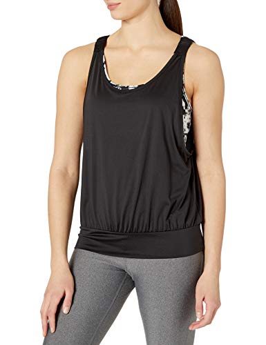 Calvin Klein Performance Women's Solid Tank with Print Bra