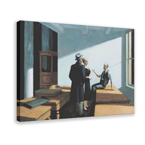 Impression sur toile Edward Hopper pour décoration murale de bureau