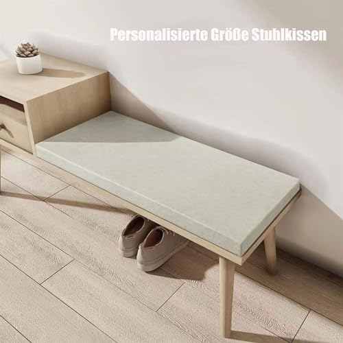 Cojín para asiento de exterior impermeable de 190 x 50 x 3 cm funda extraíble para sofá de patio 7