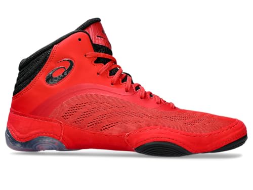 ASICS Men's Split Elite Wrestling Shoes, 5.5, Classic RED/Black