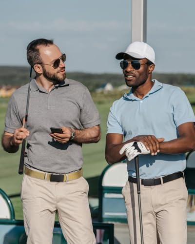 BOSTANTEN Ratchet Web Belt Men, Nylon Golf Adjustable Work Men's Belt with Casual Pants2