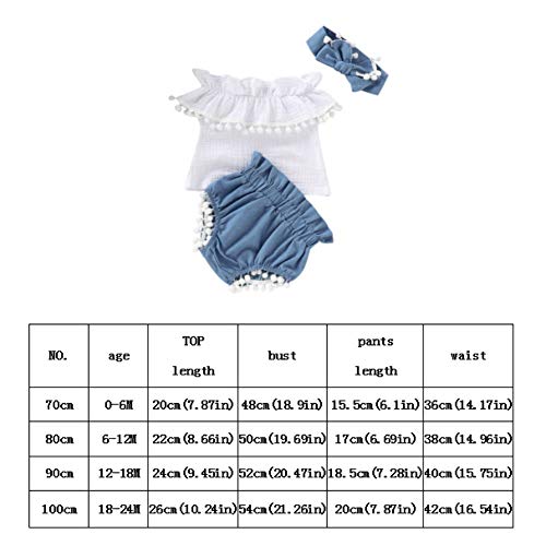 2 peças de roupas infantis para bebês meninas, camisetas de renda de manga curta e ombro de fora + s