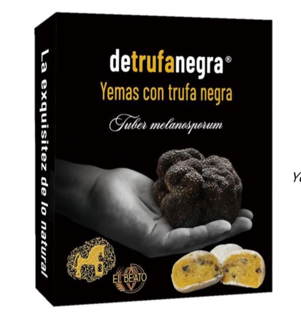 De trufa negra. Yemas con trufa negra. Lote de 2 cajas de 200 gr unidaa