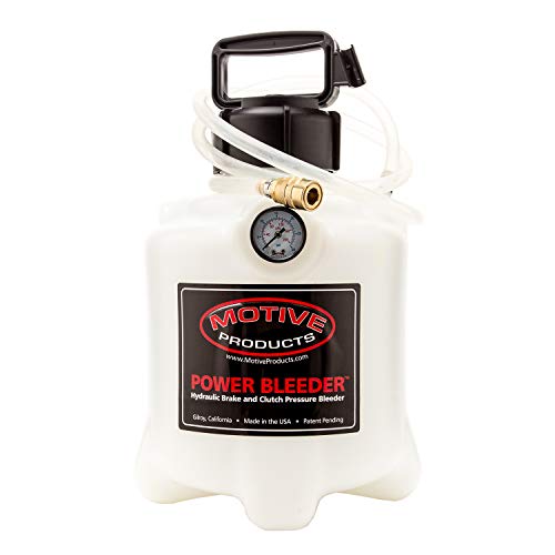 Motive Products 0350 Magnum Power Bleeder 4-Quart Tank with Hose, Adapters, and Quick-Release Connectors, Universal Kit fits Most Foreign and Domestic Vehicles