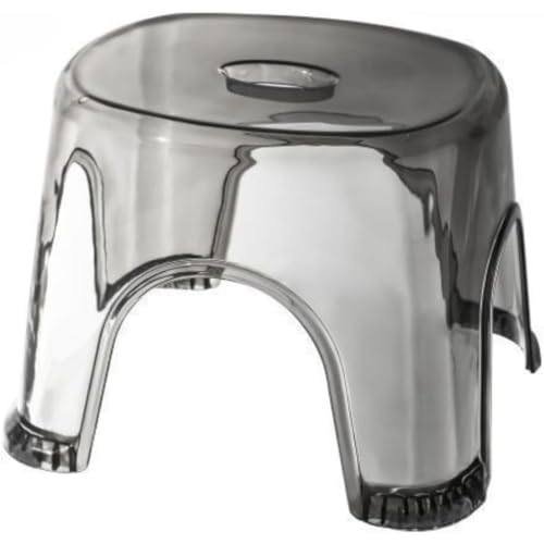 KuBen 透明バスチェアバススツール、滑り止め脚、バスチェア、安全、軽量、介護用品、コンパクトなバスルームチェア、背もたれなし、透明バススツール (b,26*20*22cm)