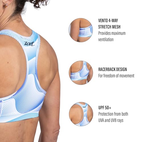 Image of Zoot Women's LTD Triathlon Sports Bra, Racerback High Performance Tri Sports Bra for Swim, Bike, Run & UPF 50+ Fabric