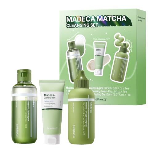 CENTELLIAN 24 Madeca Matcha Cleansing Set - Peeling Gel, Oil &amp; Foam