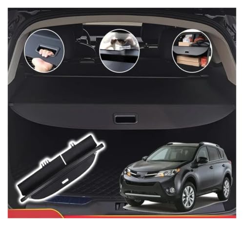Bandeja de cortina trasera para Toyota RAV4 anti-peep y retráctil 7