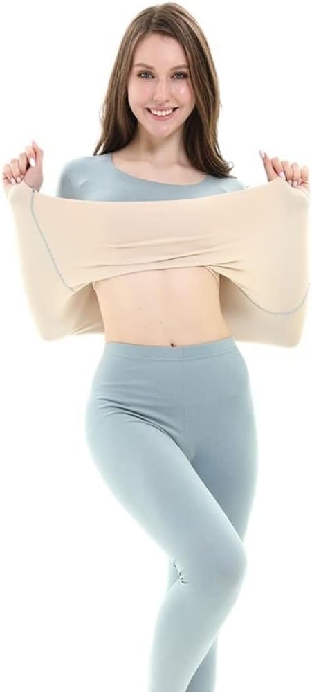Ensemble sous-vêtements thermiques couple en polaire bleue M