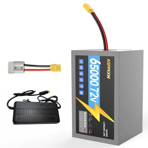 ASPPKXWP 72V 60Ah Electric Bike Battery with Anderson Connector, 35A