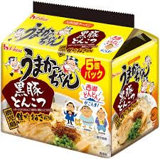 Amazon.co.jp: うまかっちゃん 黒豚とんこつ 鹿児島焦がしねぎ風味 5個