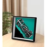 Sungvoolビルディングブロック 77244F1 レースカー 用ディスプレイフレーム（レゴ スピード チャンピオン メルセデス-AMG F1(R) W15 レースカー と互換性あり）、壁掛け/デスクトップ両用 ,省スペース設計, 装飾・収集に最適、組み立てブロック愛好家へのギフト(ディスプレイ ウォールボードのみ)