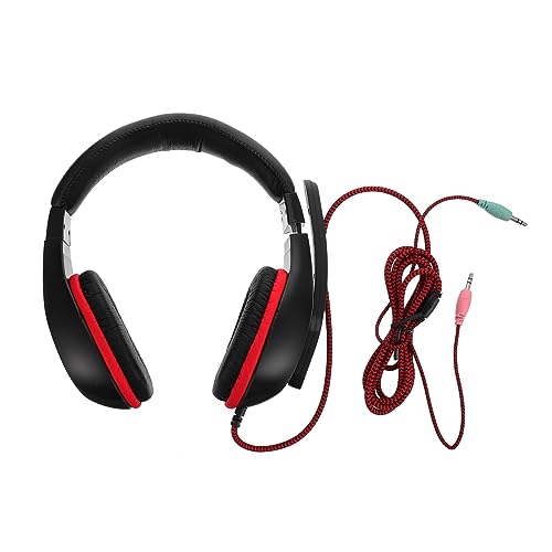 DOITOOL Cuffie Da Gioco Sovraurali Con Microfono Cuffie Per Cavo Da Cuscinetti Traspiranti e Paraorecchie