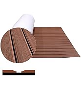 Hjdeck Boat Flooring EVA Foam Boat Decking Sheet Faux Teak Self-Adhesive Marine Carpet Custom Non...