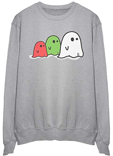 Sweatshirt Ghost coloré ample pullover chaud motif fantôme pour homme et femme