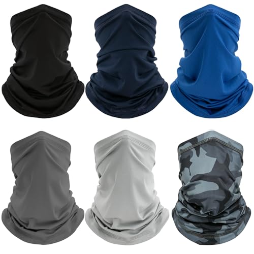 Arsvetu Neck Gaiter 6 Pack UV Protection Cooling Hiking Face Cover MenWomen - image 1