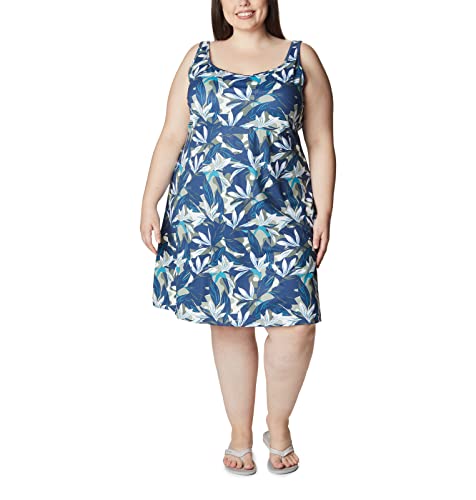 Image of Columbia Women's Freezer III Dress, Safari Hidden Paradise, 2X Plus