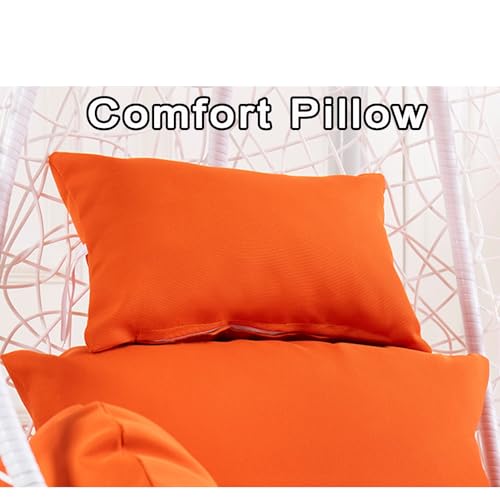 Coussin chaise papasan vert imperméable surdimensionné avec appui-tête