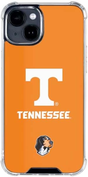 Skinit Clear Phone Case Compatible with iPhone 14 - Officially Licensed University of Tennessee-Knoxville T Logo Vols on Gray Design