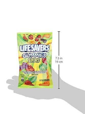 Lifesavers Sour Gummies Assorted Flavors, 7 oz