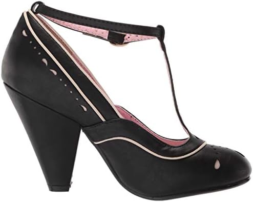 Bettie Page Women's Vintage Style Pump, Black, 9 | Image 5