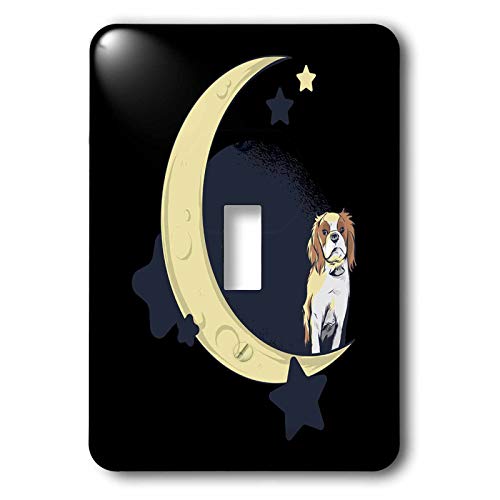Cache pour interrupteur Cavalier King Charles lune étoiles pour célébrer votre compagnon - 2