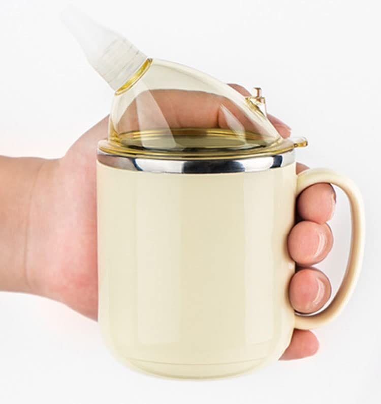 Topyond Hospital Water Bottle with Straw, Nursing Water Bottle, Anti-Leakage Insulated, Flowing Food Straw Cup, for Elderly and Bedridden Patients, Convenient and Versatile4