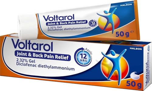 Image of Voltarol Joint & Back Pain Relief 2.32% Gel, Max Strength Diclofenac Anti Inflammatory Pain Relief for Muscles & Joints, 50 g