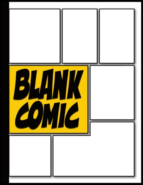 Blank Comic Create Your Own Comics Bank Graphic Novel Blank Comic Book Draw Your Own Comic Strips for Teens Kids and Adults with 110 Variant ...