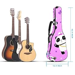 Hondank Bright Doodle Elephants Art Étui de guitare pleine taille rembourré pour guitare acoustique classique… - Les Beatles, Paul McCartney, John Lennon, RIngo Starr, George Harrison Hondank Bright Doodle Elephants Art Étui de guitare pleine taille rembourré pour guitare acoustique classique… – Image 5