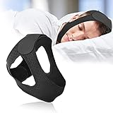 Anti Schnarchen Kinnriemen Atmungsaktiv verstellbarer Kinnriemen gegen Schnarchen Professioneller effektiver Schnarchstopper Schnarchreduktion Schnarchentlastung für Frauen Männer