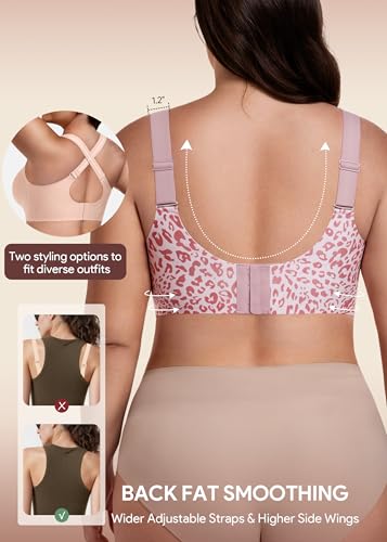Image of HBselect Jelly Bras for Women No Underwire Plus Size Wireless Seamless Bras