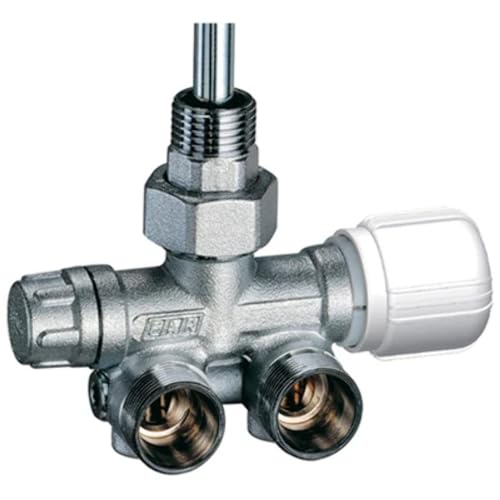 Valvola Mono Bitubo Termostatizzabile Squadra Sx Con Bocchettone Diametro 1/2