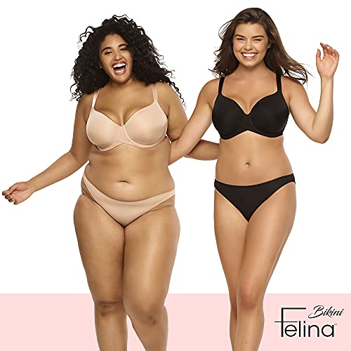 Felina Smooth Low Rise Bikini Panties - Seamless Underwear for Women, Panties for Women (10-Pack)3
