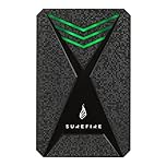 Surefire 2.5 Gaming Hard Drive I 2 TB I nero I Disco rigido HDD esterno I Adattatore USB-C I Windows & MacOSx I Luci LED RGB I fino a 140MB/s I PC, Playstation e Xbox I powered by Verbatim
