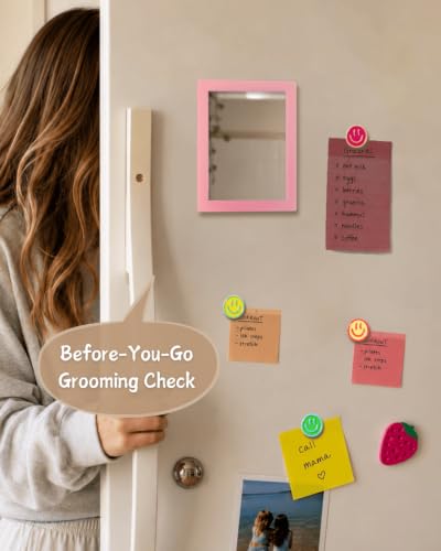 Image of Mymazn Locker Accessories Kit with Magnetic Locker Mirror 2 Packs