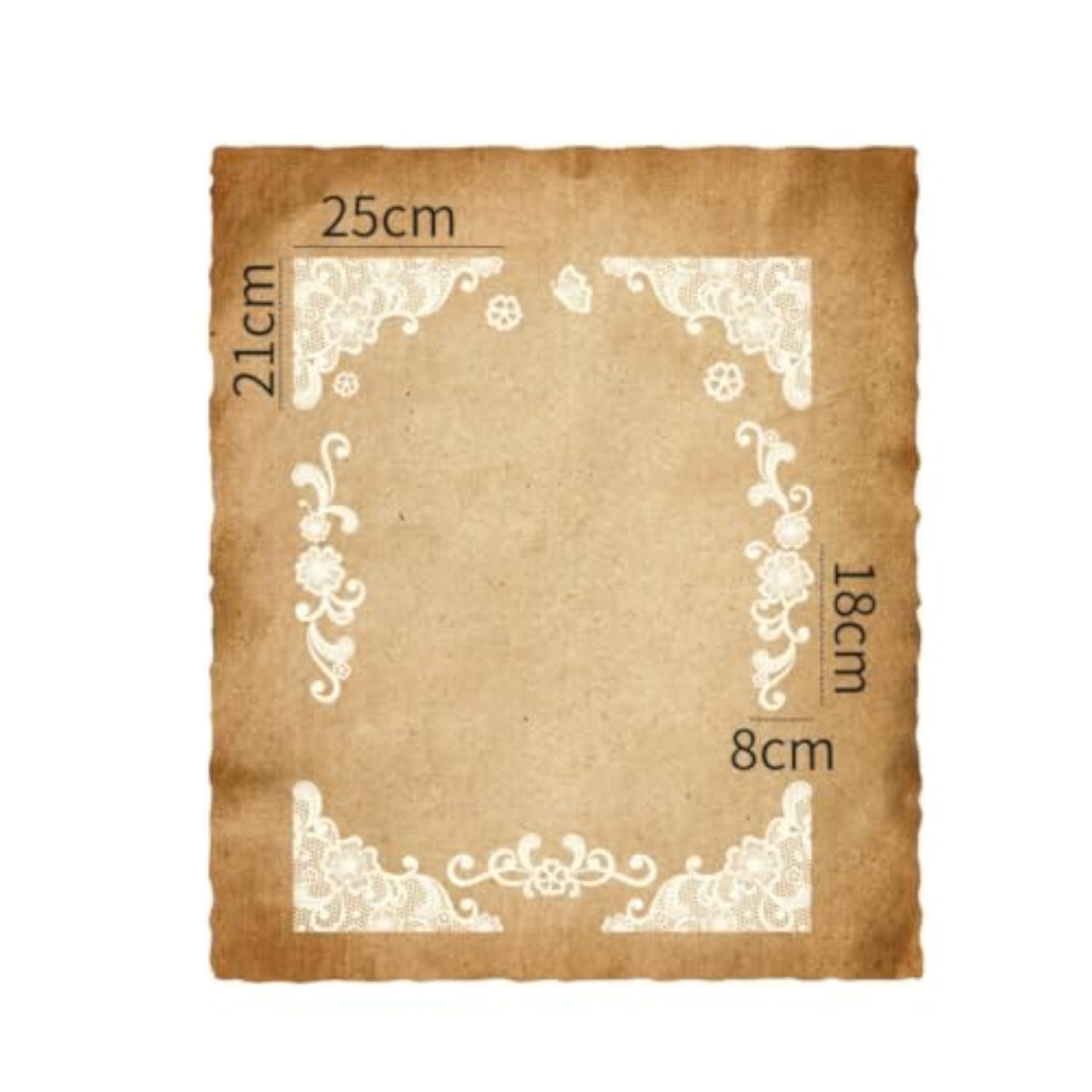 Ornamental Pattern Translucent Window Decal Peel and Stick